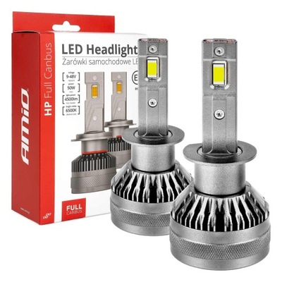 ЛАМПОЧКИ АВТОМОБИЛЬНЫЙ LED (СВЕТОДИОД ) HP FULL CANBUS H1 12V 24V 6500K AMIO-03671