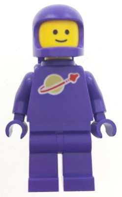 Lego figurka Astronauta Spaceman fioletowy N