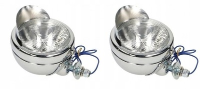 LAMPY LIGHTBARY CHROMOWANE 4,5 CALA KOMPLET