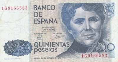 [MB10428] Hiszpania 500 pesetas 1979