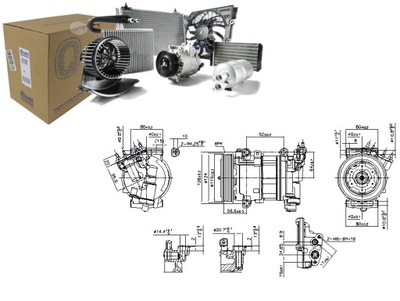 COMPRESOR DE ACONDICIONADOR DS DS 4 DS 5 CITROEN BERLINGO BERLINGO  