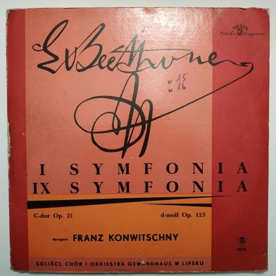 Beethoven Symphony I + IX RARE Edition
