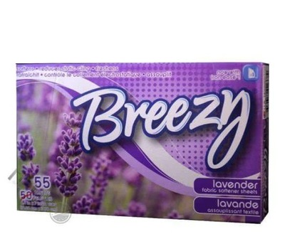 Breezy Lavender 55 szt.- Chusteczki do suszarki