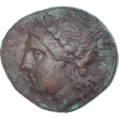 Moneta, Lucania, Æ, ca. 300-250 BC, Metapontion, E