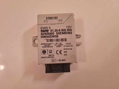 Модуль блок керування імобілайзер bmw e46 62wb800 фото №1