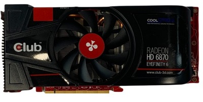 Karta Graficzna AMD Club Radeon HD6870 2GB GDDR5 6 x MiniDP GJ14