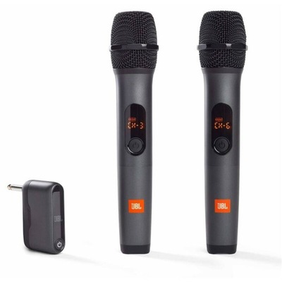 Mikrofon bezprzewodowy JBL, 2 sztuki (JBLWIRELESSMIC) czarny