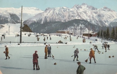 Curling w St. Moritz - Szwajcaria - 1910