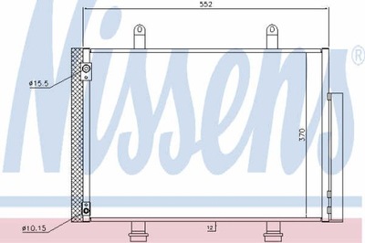 RADUADOR DE ACONDICIONADOR NISSENS 940356  