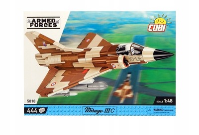 KLOCKI COBI 5818 MIRAGE IIIC ARMED FORCES Samolot