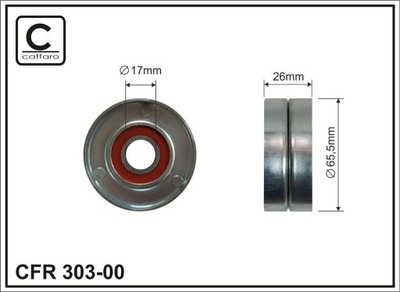 CAFFARO 303-00 РОЛИК NAPINACZA, РЕМЕНЬ ПОЛИКЛИНОВЫЙ ПОЛИКЛИНОВЫЙ