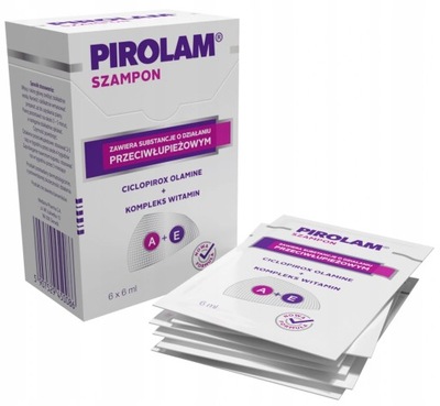 PIROLAM Szampon przeciwłupieżowy 6 ml x 6 saszetek