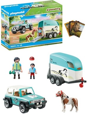 Playmobil Samochód z przyczepa dla konia 70511