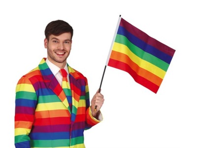 FLAGA TĘCZOWA FLAGA LGBT FLAGA KOLOROWA