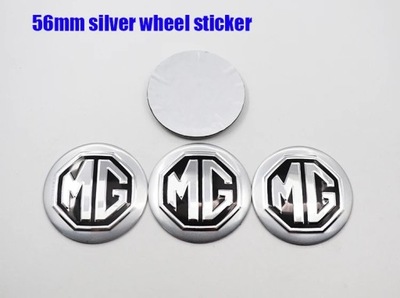 MG 56 SILVER4PCS 56 MM 60 MM NAJNOWSZE MG LOGOTIPO EMBLEMA EMBLEM WHEEL CENTER  