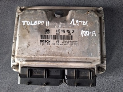 БЛОК УПРАВЛІННЯ ДВИГУНА SEAT TOLEDO II 1.9TDI 038906012CA