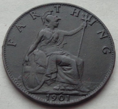 WIELKA BRYTANIA - FARTHING - 1901 - Victoria