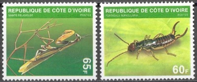 Wybrzeże Kości Słoniowej - fauna,owady** (1980) SW 676-677