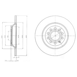 DISCS BRAKE DELPHI BG4088  