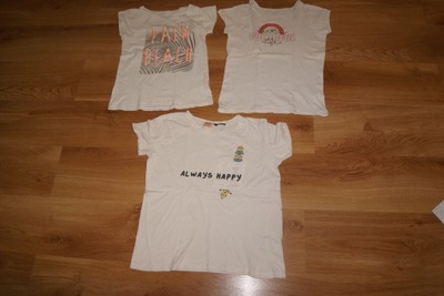 3 x Koszulka bluzka t-shirt 140-146 9-11 lat