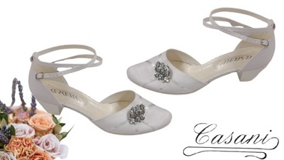 Casani białe buty 41 42 niskie ślubne wygodne
