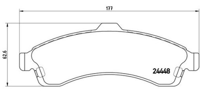 TRINKELĖS HAM. PRIEKINIAI CHEVROLET TRAILBLAZER 01- 