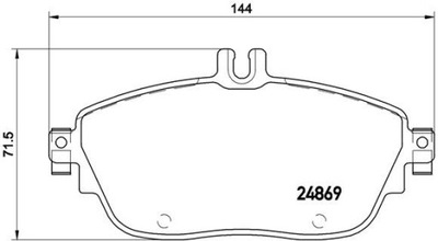 КОЛОДКИ HAM. PRZEDNIE/TYLNE XTRA FRONT/REAR TRW INFINITI/MERCEDES-BENZ/MERCE