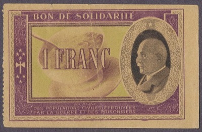 Francja - 1 frank (VG-VF)