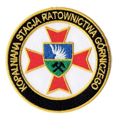 KOPALNIANA STACJA RATOWNICTWA GÓRNICZEGO naszywka rzep