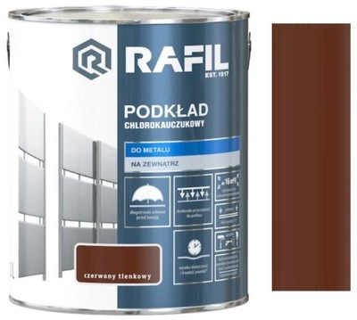 RAFIL CHLOROKAUCZUK GRUNT CZERWONY TLENKOWY 3L