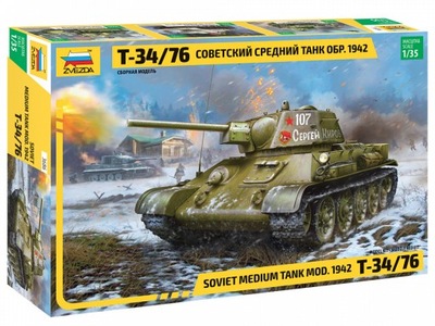 T-34/76 Soviet Medium Tank /1:35/ ZVEZDA 3686