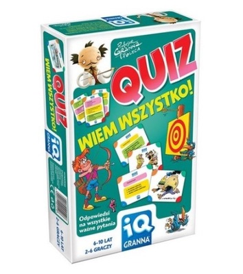 GRANNA Gra Quiz Wiem wszystko IQ EDUKACYJNA