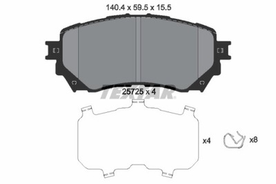 КОЛОДКИ ТОРМОЗНЫЕ MAZDA ПЕРЕД 6 12- 2572501