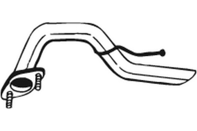 Bosal труба вихлопна задня hyundai atos 1.1 08.03-12.08 фото №1