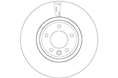 TRW DISCOS DE FRENADO 2SZT. PARTE DELANTERA LAND ROVER DISCOVERY V RANGE ROVER  