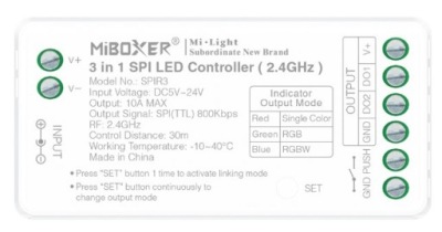 SPIR3 Kontroler LED SPI 3 w 1