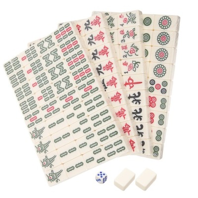 MAŁY ZESTAW DO MAHJONGA MINI MAHJONG ZABAWKA MAHJONG