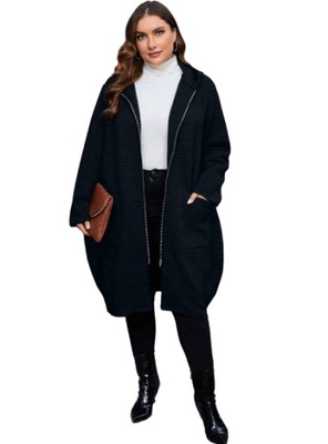 SHEIN PLUS SIZE KURTKA GRANATOWA DAMSKA 52 ŁJA