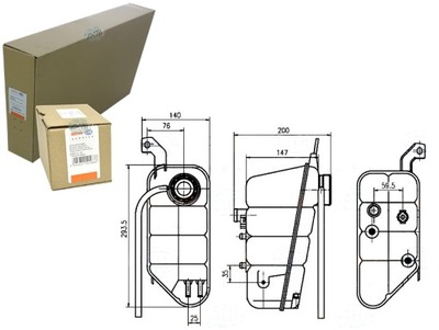 RÉSERVOIR DE FLUIDE DE RADUATEUR BEHR HELLA A2205000049 - milautoparts-fr.ukrlive.com