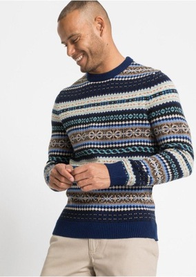 SWETER NORWESKI WZÓR BONPRIX 48