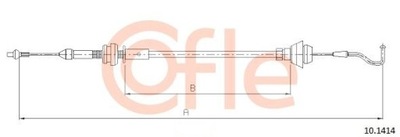 ТРОС ГАЗУ COFLE 10.1414 SKODA FELICIA I, II