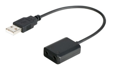 Adapter przejściówka audio 2x 3.5 mm Jack TRS / USB-A Saramonic EA2L