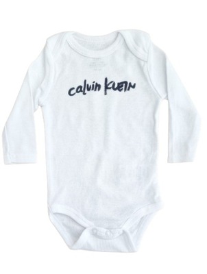 Calvin Klein białe body z długim rękawem 12 m