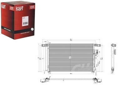 KONDENSATORIUS KONDENSATORIUS KONDICIONAVIMO SANTAFE 2.2CRDI 06- HART 