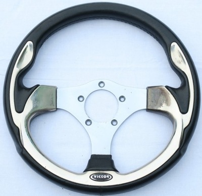 STEERING WHEEL VICTOR 360MM CHROME VW OPEL BMW  