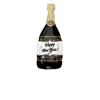 Balon foliowy wino musujące happy new year