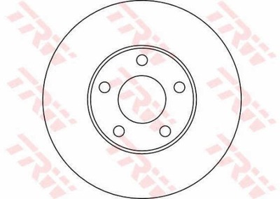 DISCOS DE FRENADO PARTE DELANTERA TRW DF4045  