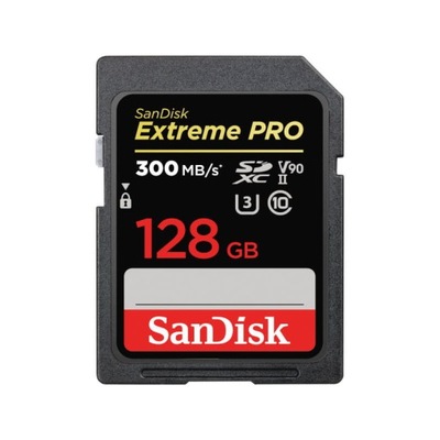 SanDisk EXTREME PRO SDXC 128GB UHS-II Karta 300MBs