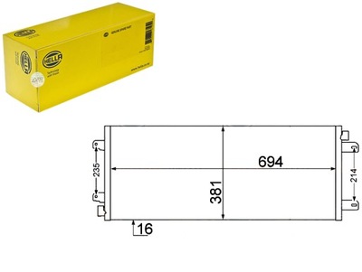 603 511 603 511 РАДИАТОР DO KLIMAT.MASTER 1.9DTI 03-