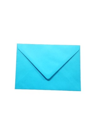 koperta błękitna jasna ozdobna kolorowa C6